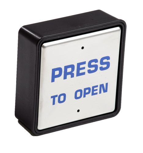 4.5" Square Push Pad Wireless "PRESS TO OPEN"